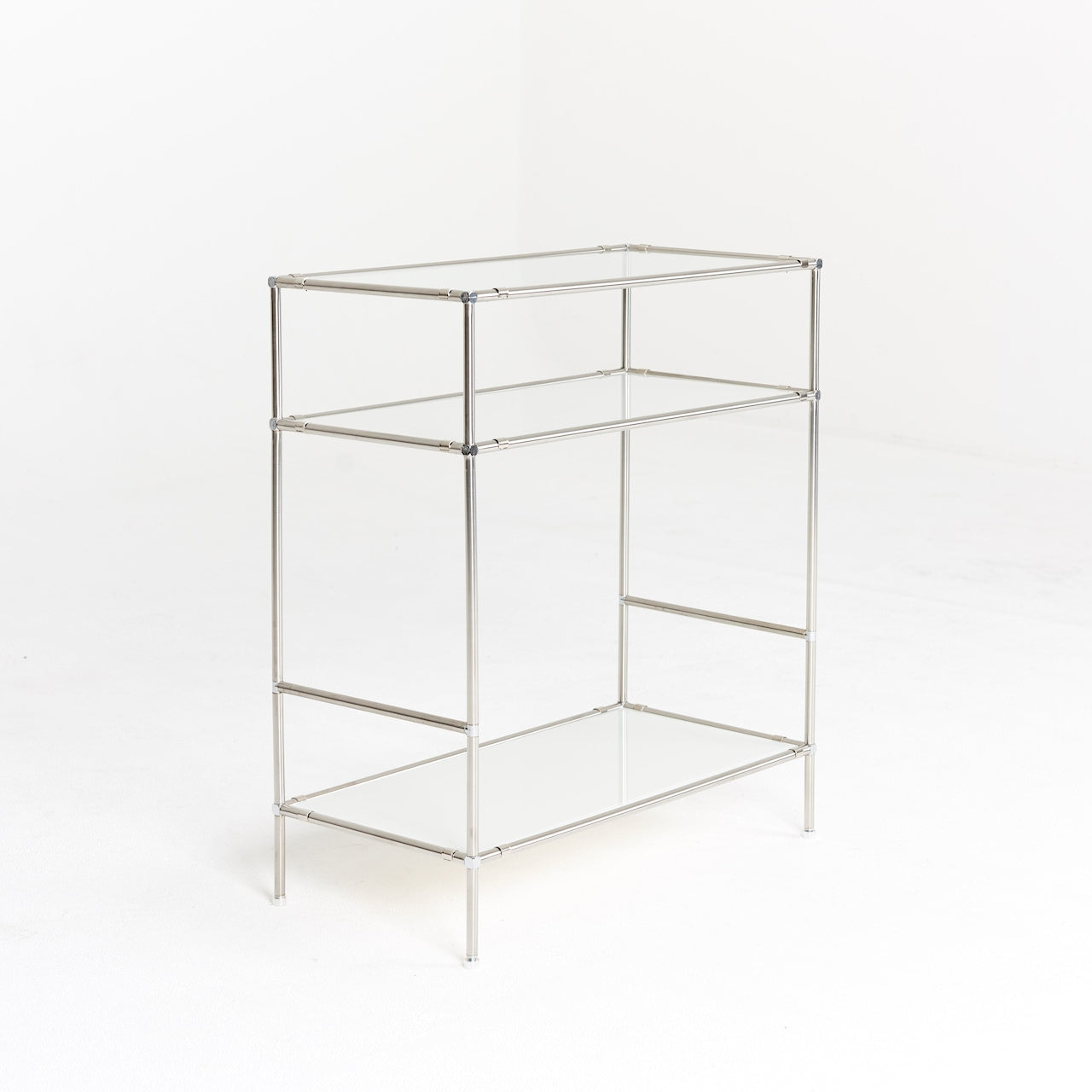 3-Tier Modular Glass Side Table