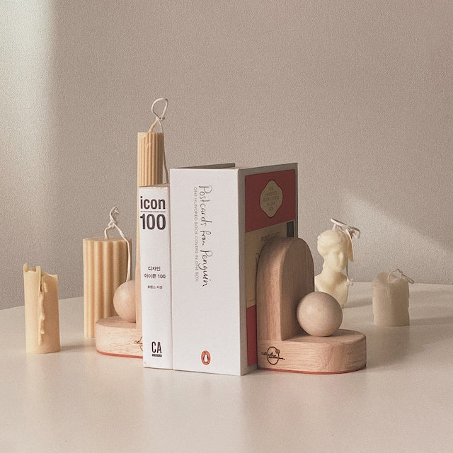 Wooden Bookends