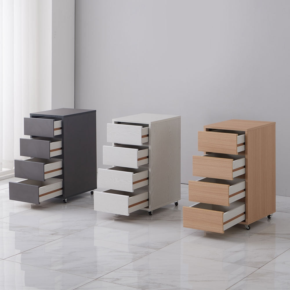 4-Drawer Movable Storage Cabinet