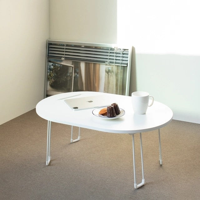 Foldable Oval Low Coffee Table