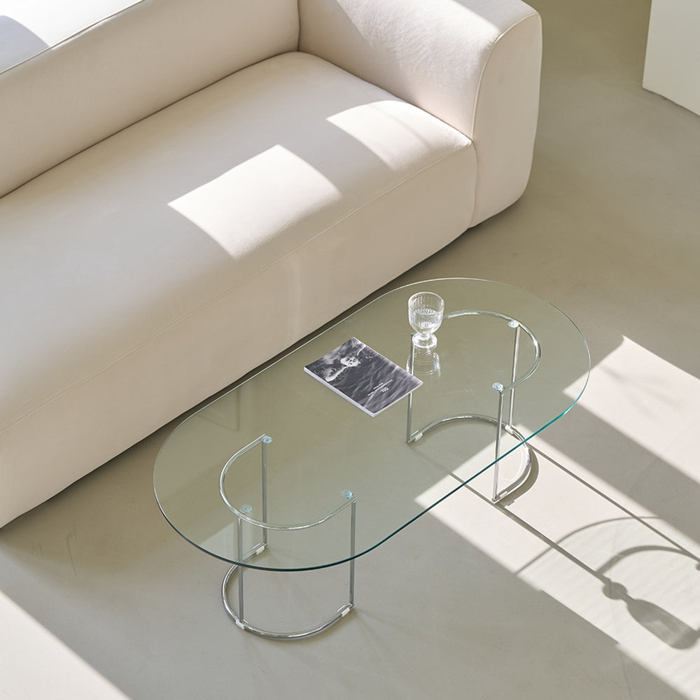 Clear Glass Coffee Table