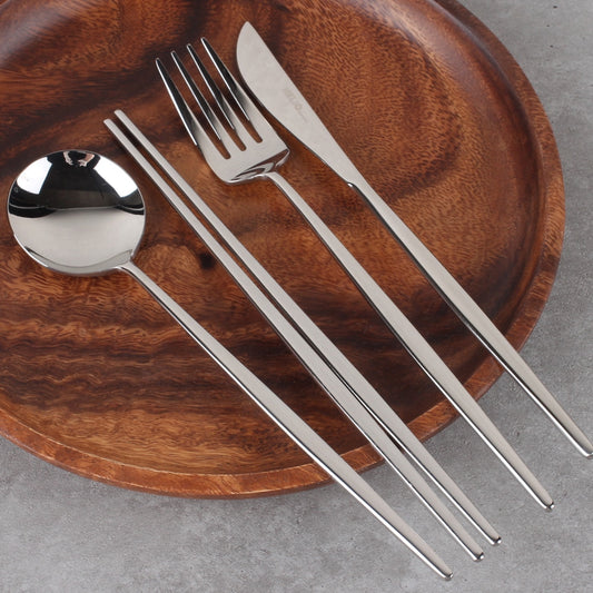 Silver Cutlery 4-Piece Set