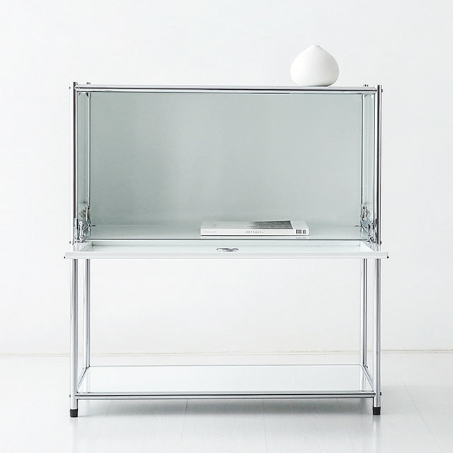 Modular Metal Storage Cabinet with Flip-Down Door