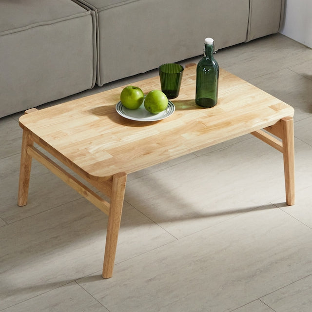 Solid Wood Foldable Low Coffee Table