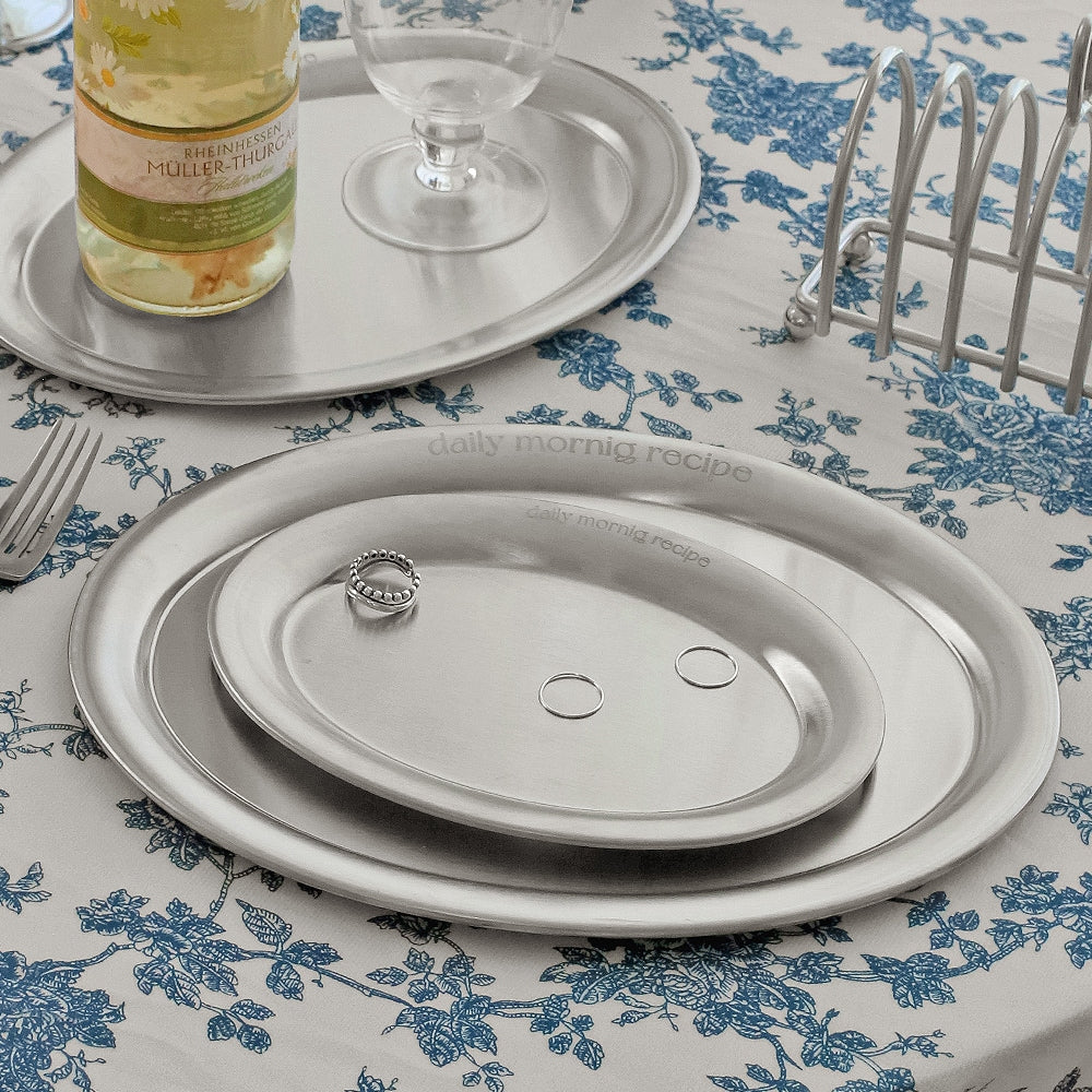 Stainless Steel Oval Plate