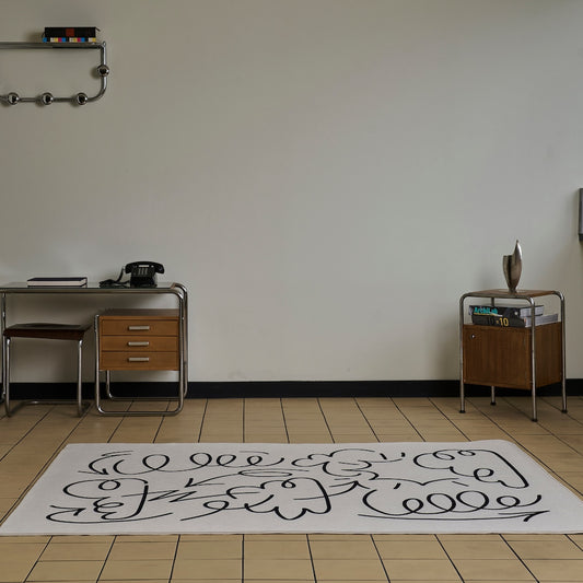 Doodle Pattern Area Rug