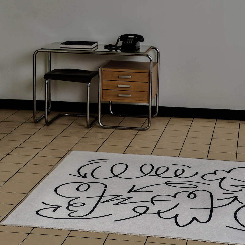 Doodle Pattern Area Rug