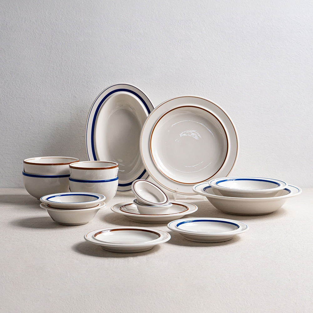 2-Person Plate and Bowl Set - 15 Piece