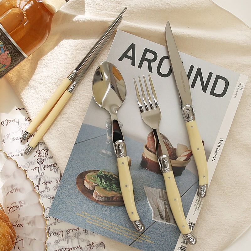 Classic Handle Cutlery 3-Piece Set for 2