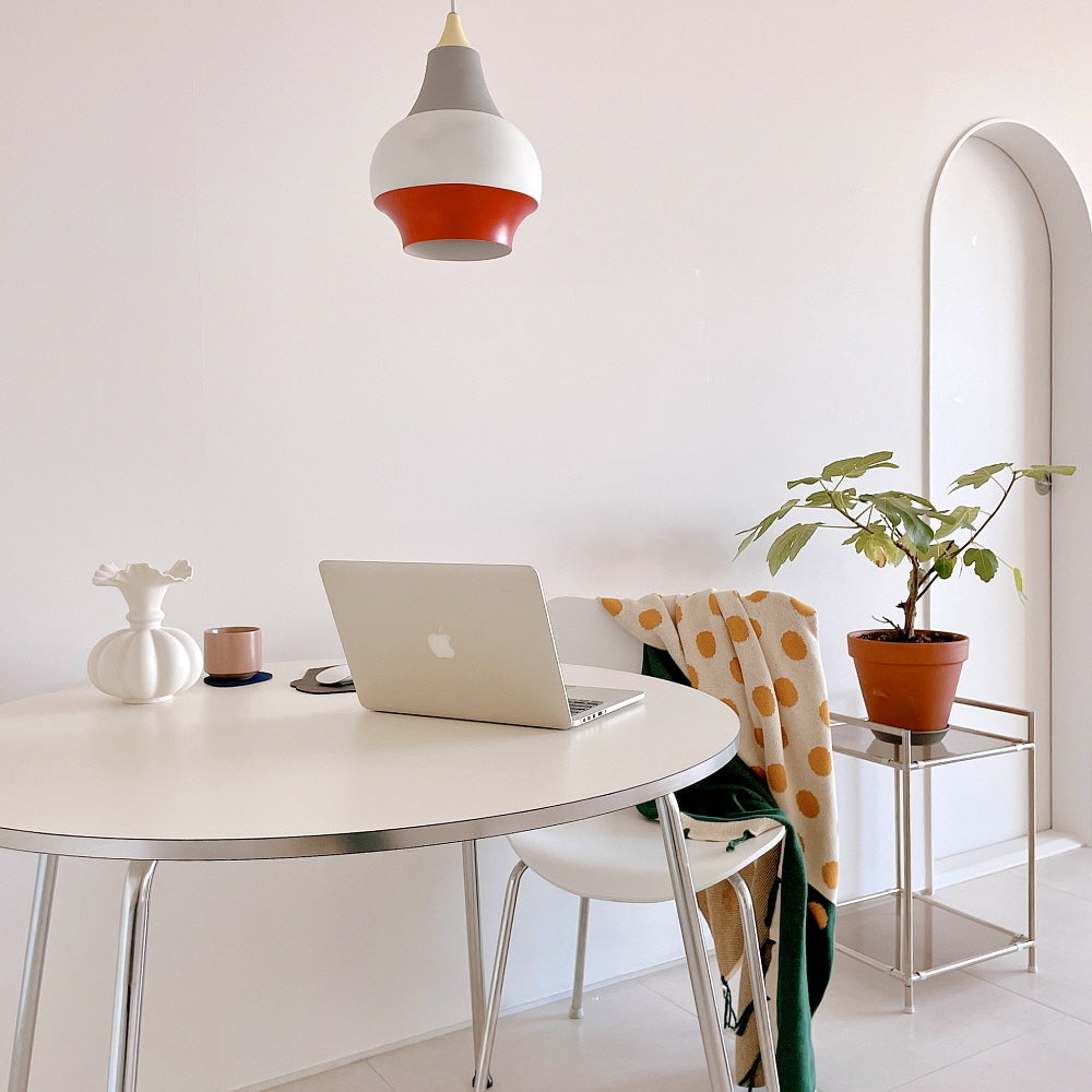 Round Chrome Dining Table