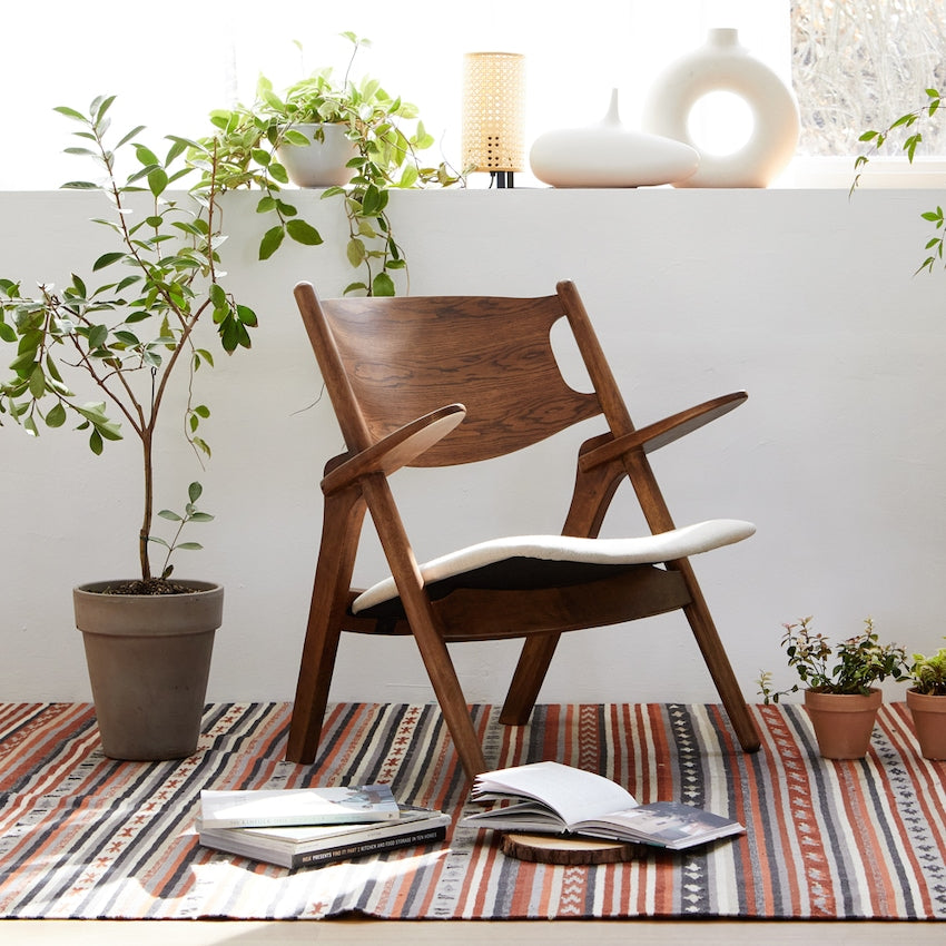 Knitting Wood Lounge Chair