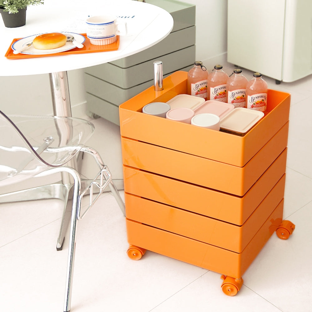5-Tier Rotating Storage Trolley