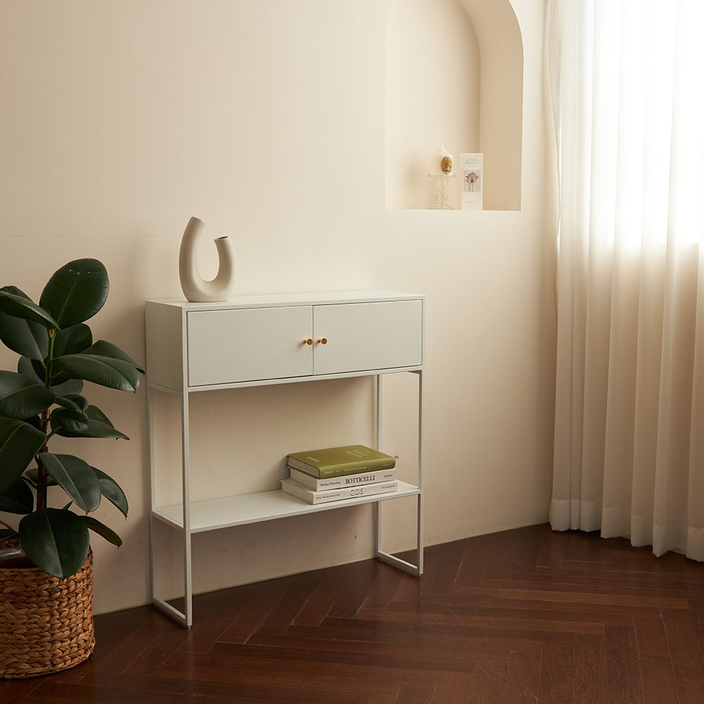 Slim Console Table with Storage