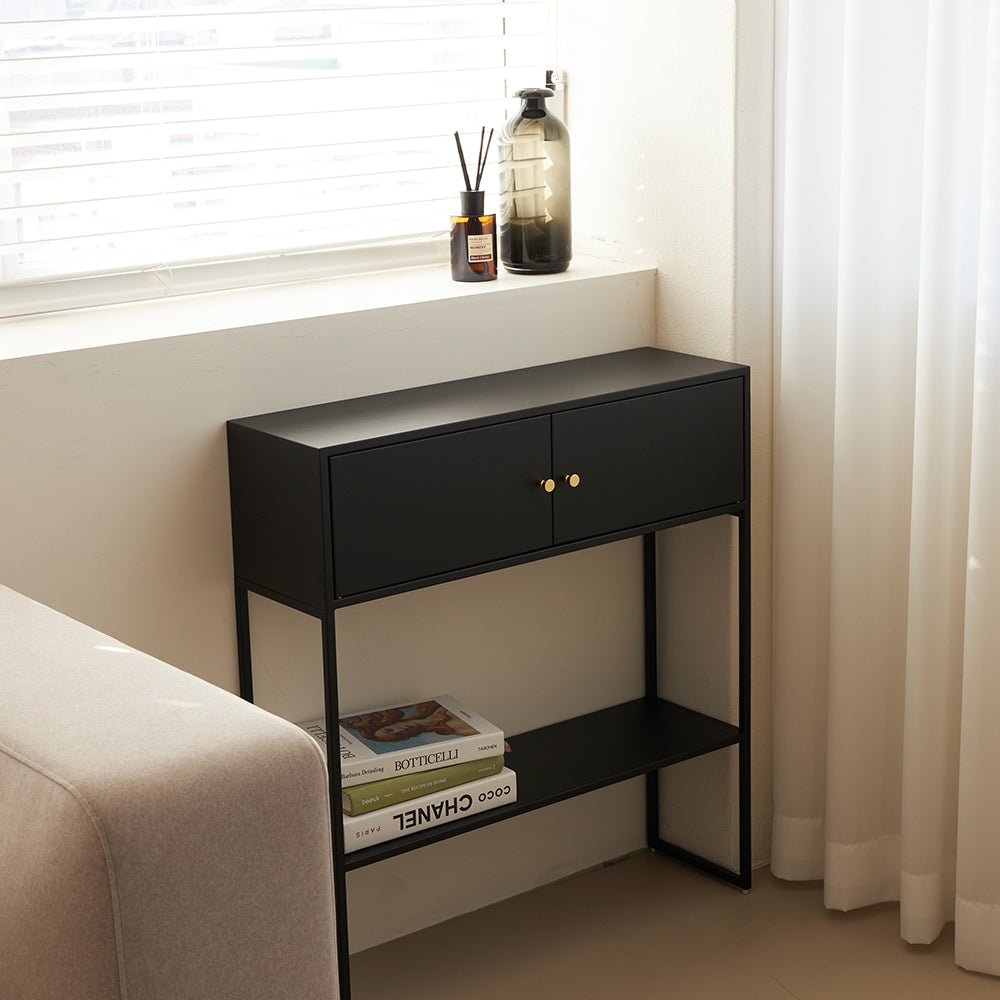 Slim Console Table with Storage