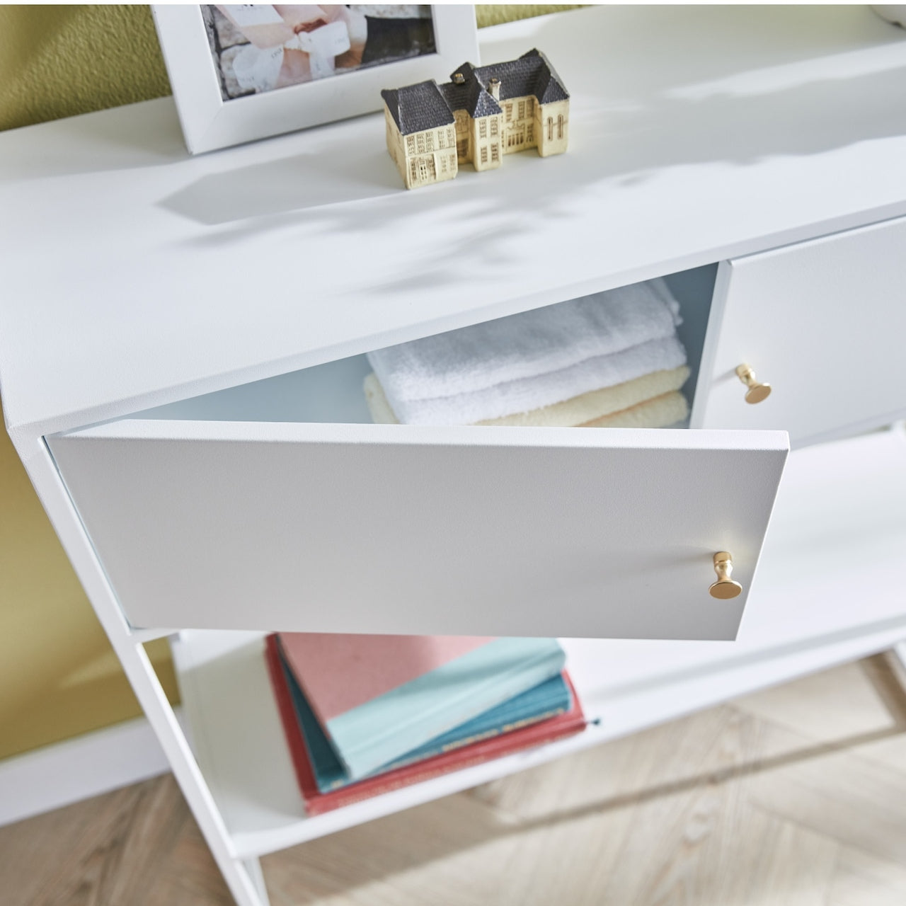 Slim Console Table with Storage