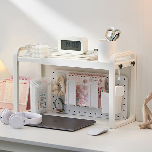Adjustable Desk Storage Shelf (2-Tier)