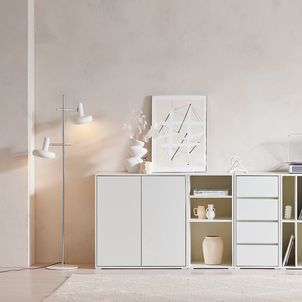 Modern Tall Storage Cabinet with Dividers