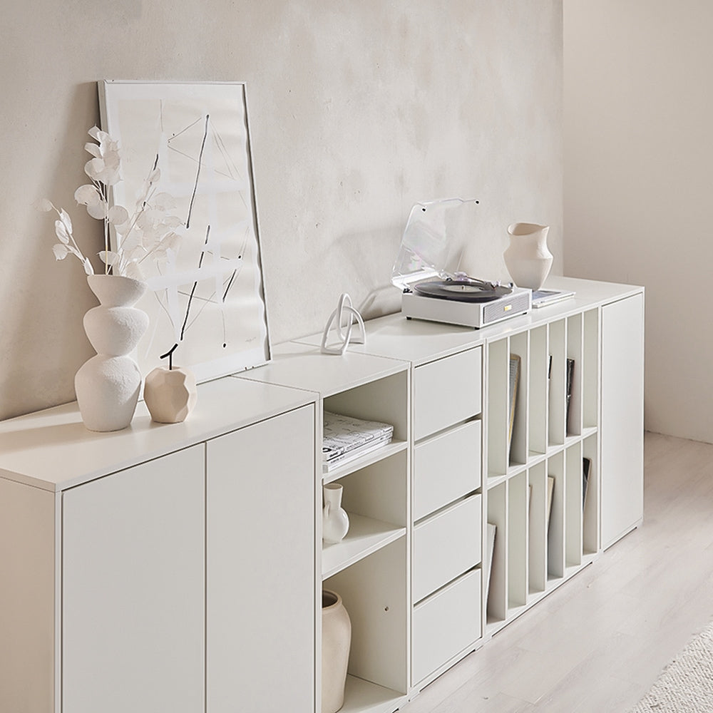 Modern Tall Storage Cabinet with Dividers