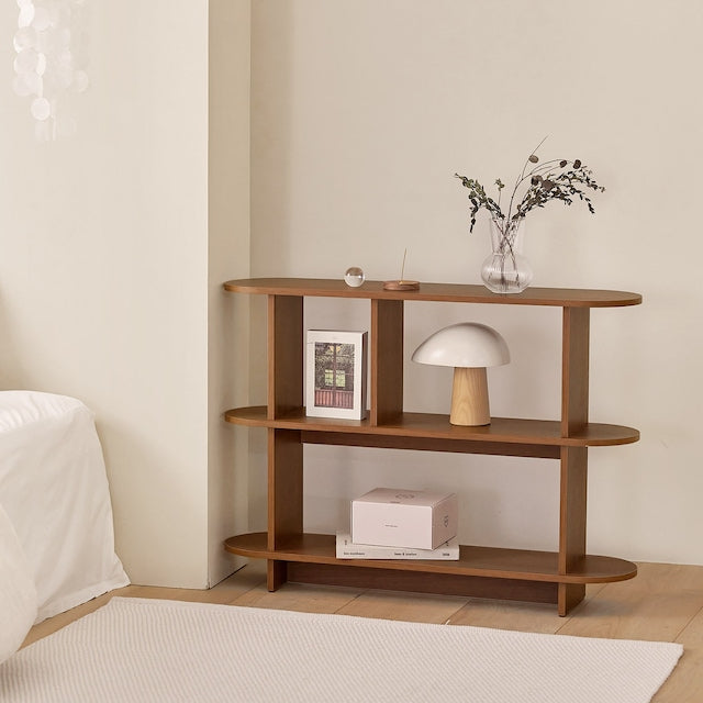 3-Tier Round Edge Open Shelf