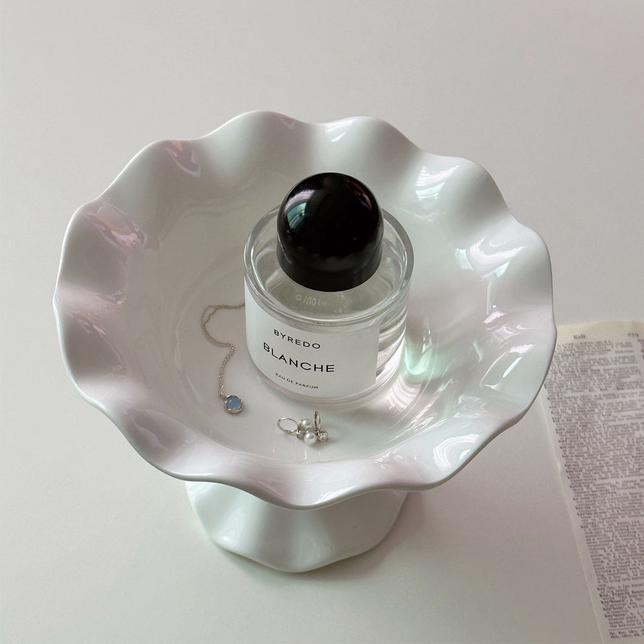 Wavy Pedestal Tray