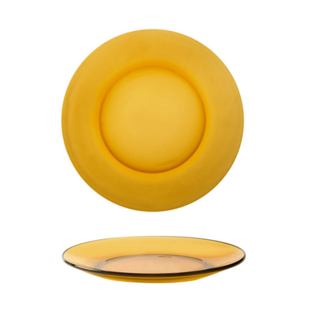 Colored Glass Dessert Plate