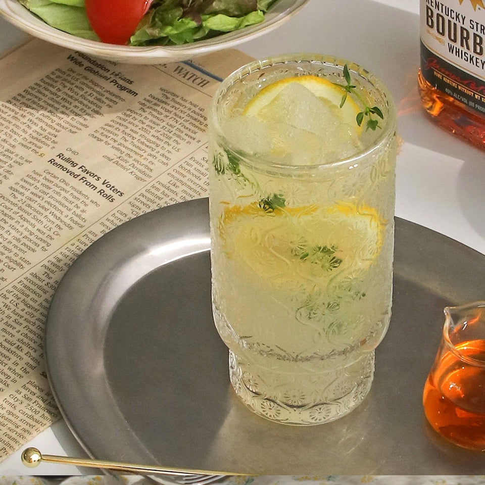 Daisy Stackable Highball Glasses 11.8 fl oz (350 ml), 2P