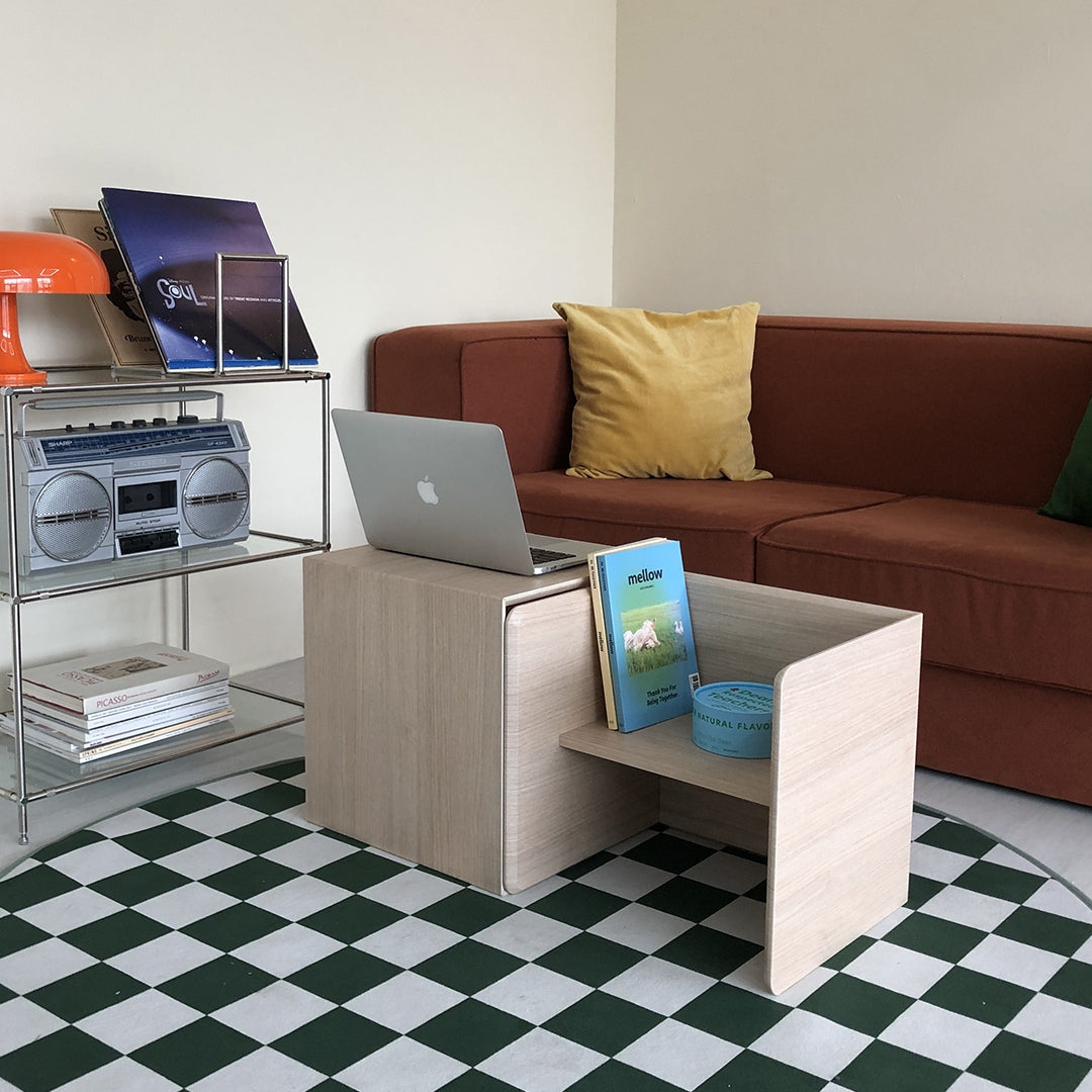 Multipurpose Cube Storage Table