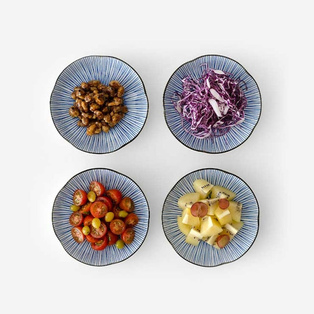Hanatokusa Side Plate 4-Piece Set
