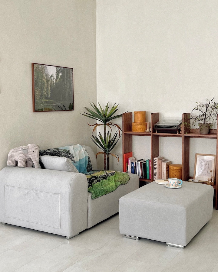 Modern Modular Sofa with Ottoman