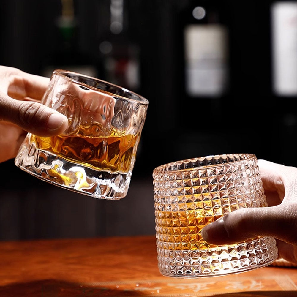 Whiskey Glass & Coaster Set