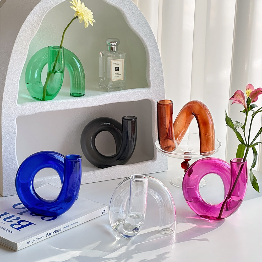 Glass Pipe Vase