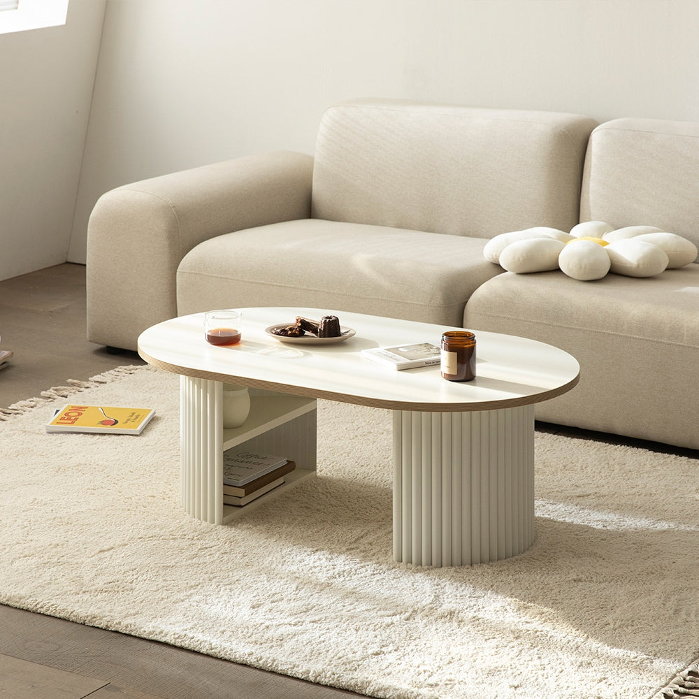 Sculpted Wood Coffee Table