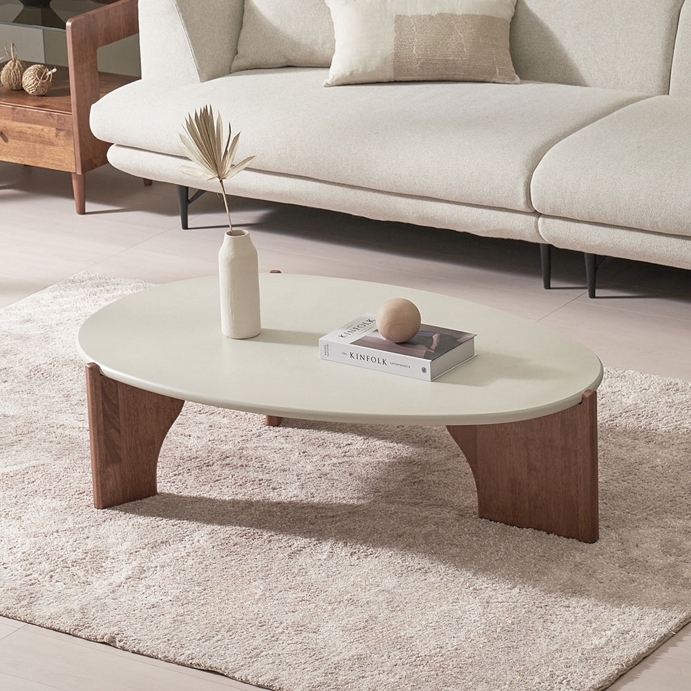 Oval Low-Profile Coffee Table