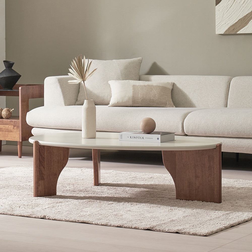 Oval Low-Profile Coffee Table