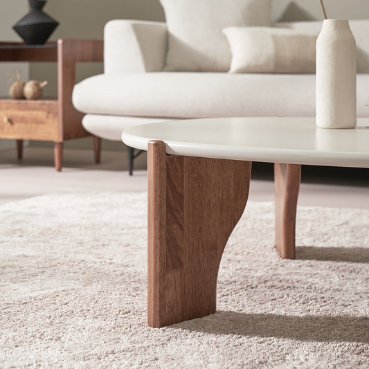 Oval Low-Profile Coffee Table