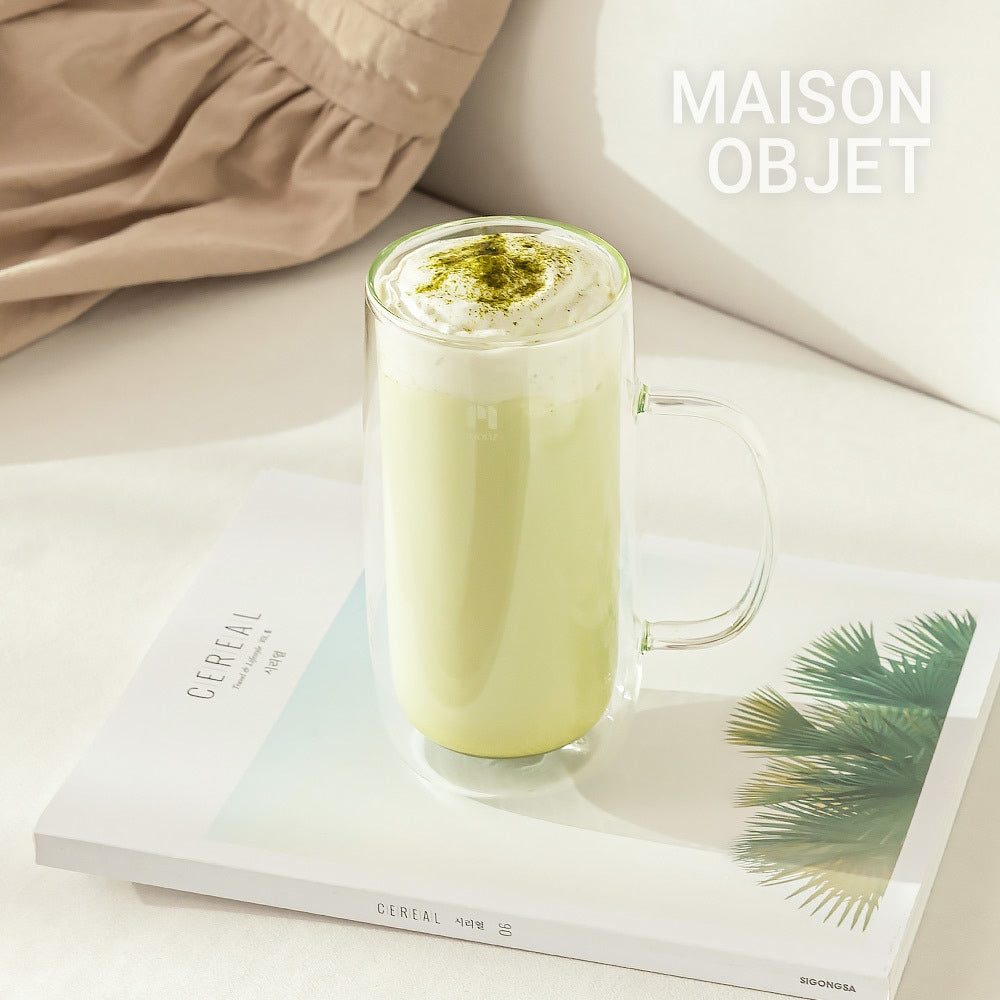 Double Wall Glass Mug Set of 2