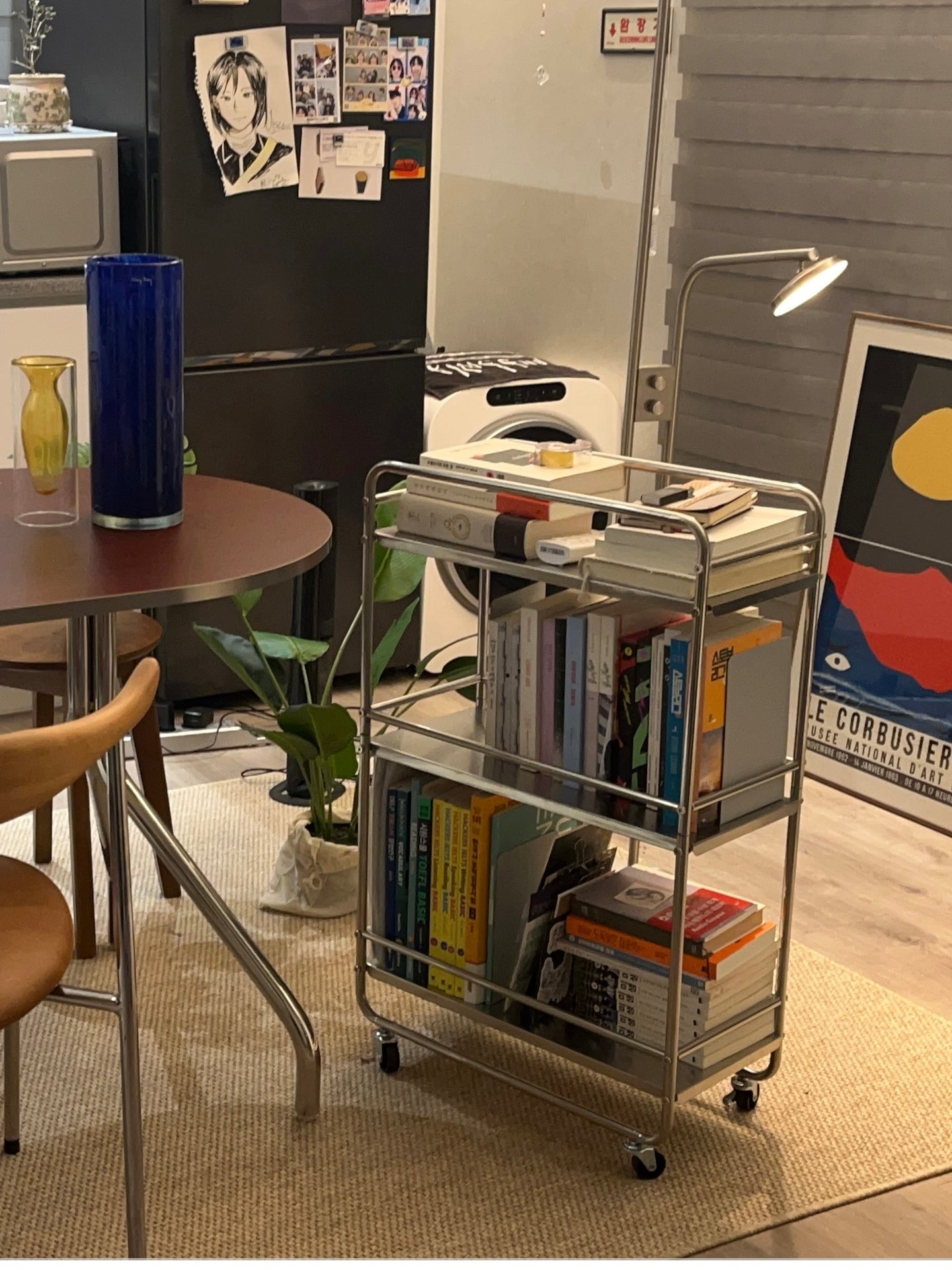 Mid-century Modern Stainless Trolley