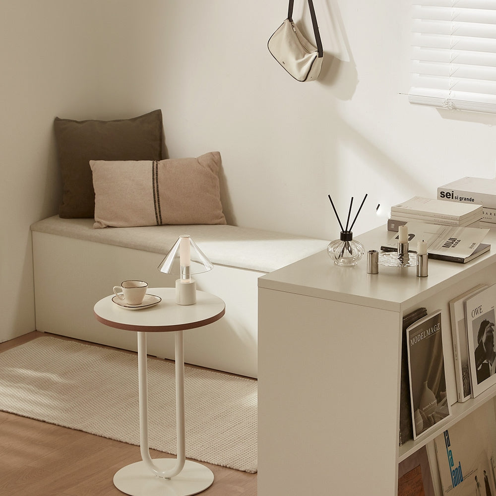 Low Cushioned Storage Bench
