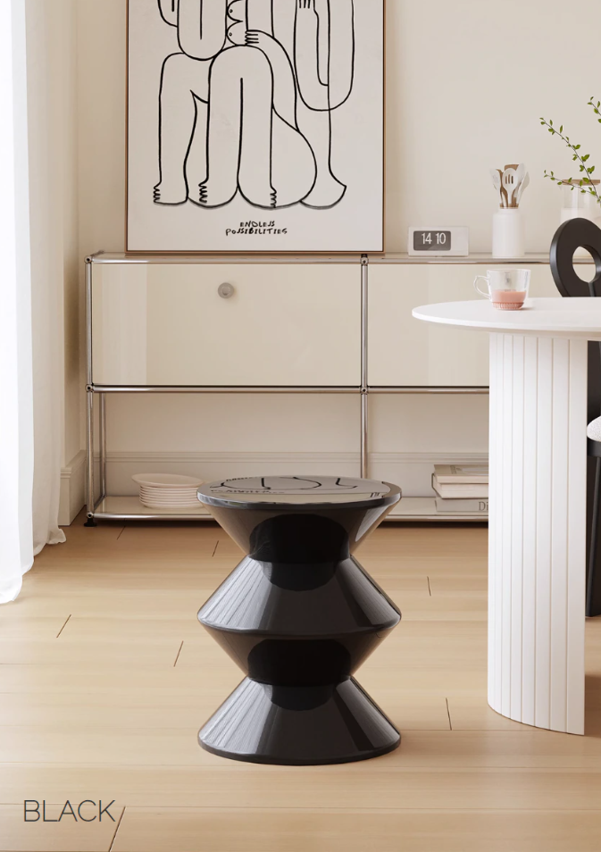Hourglass Accent Stool