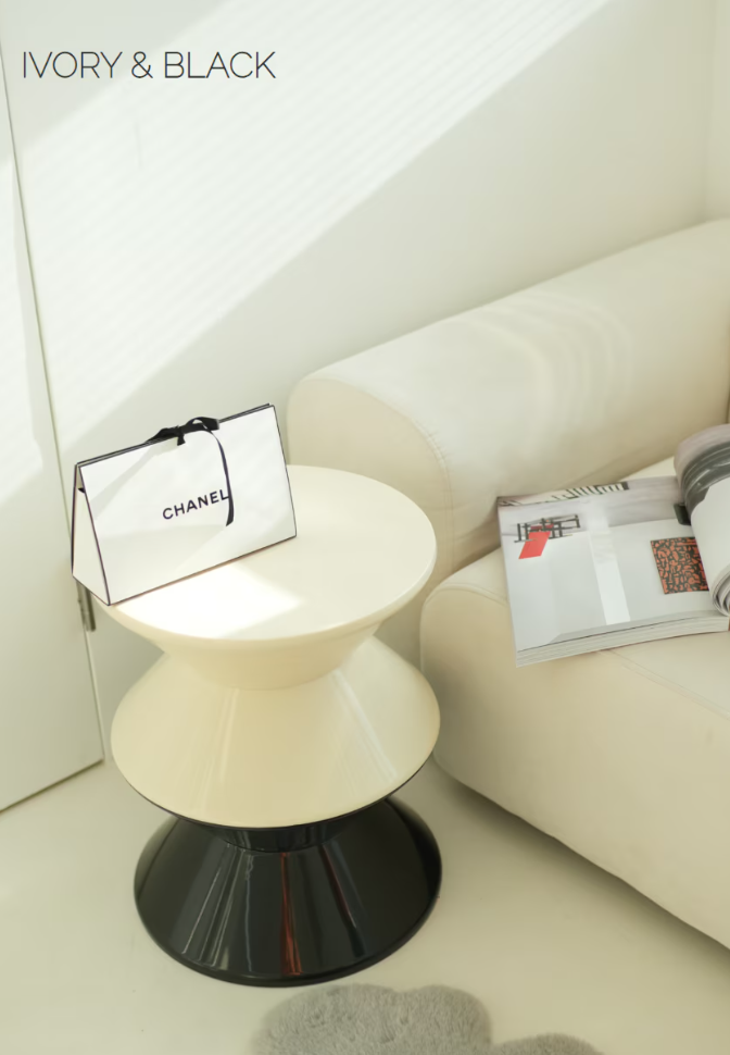 Hourglass Accent Stool