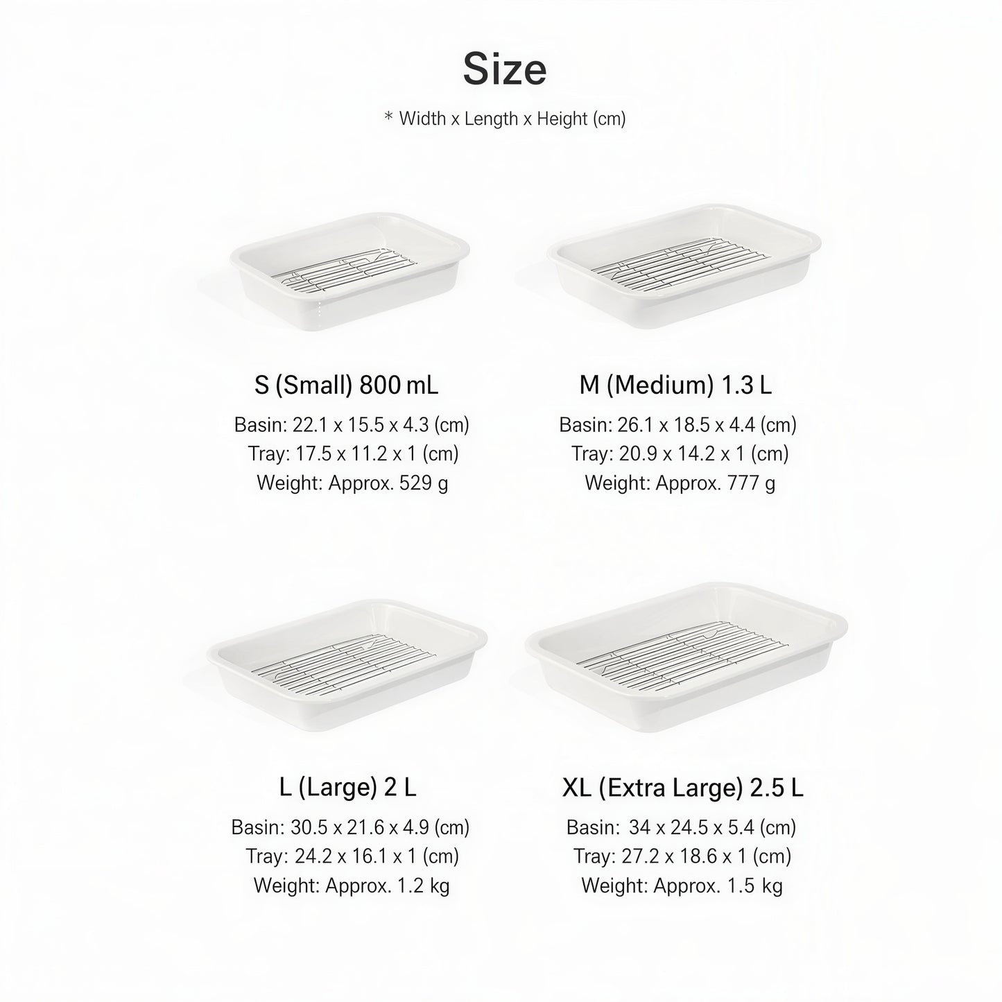 Milly Ceramic Baking Tray & Rack Set