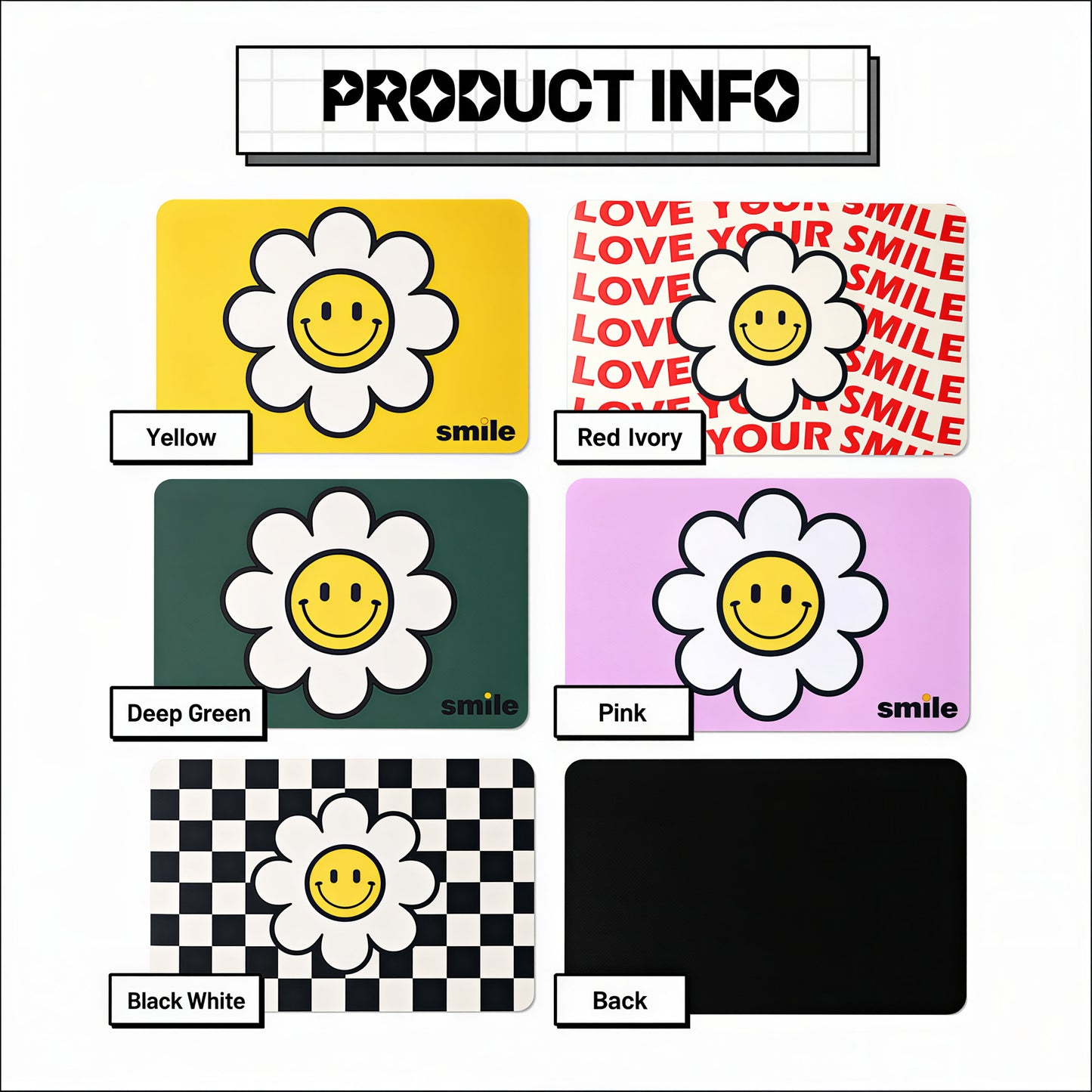 Daisy Washable Diatomite Bath Mat