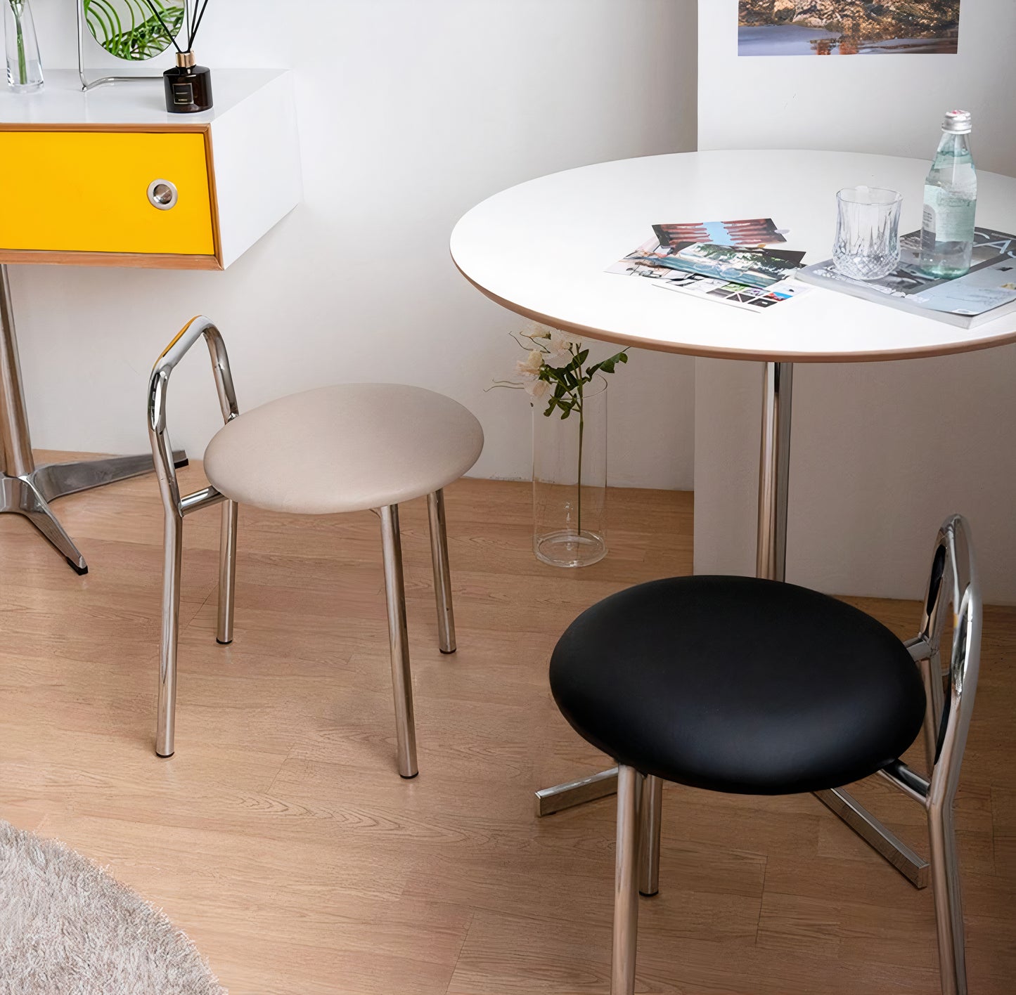 Chrome Loop Back Chair