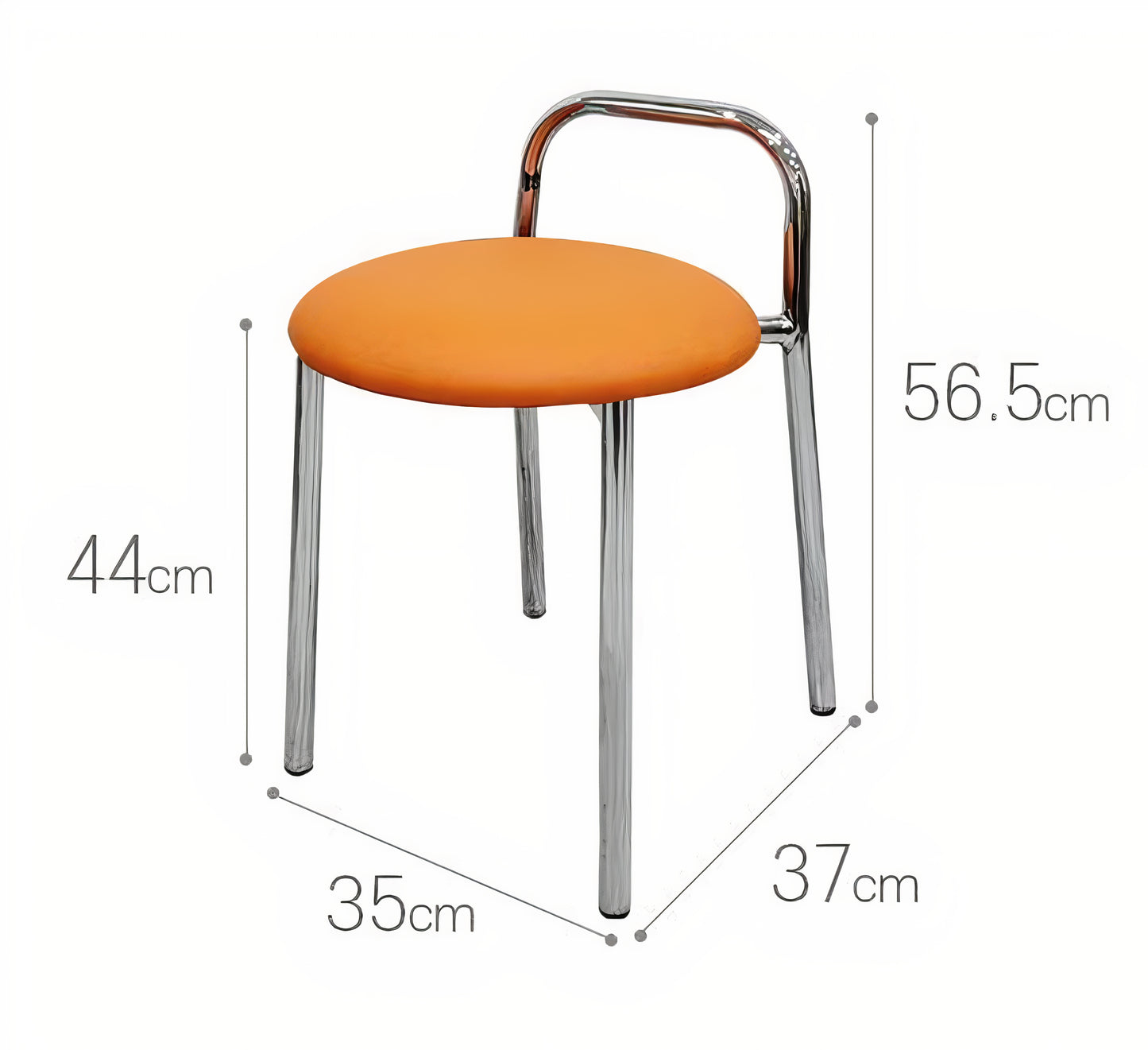 Chrome Loop Back Chair