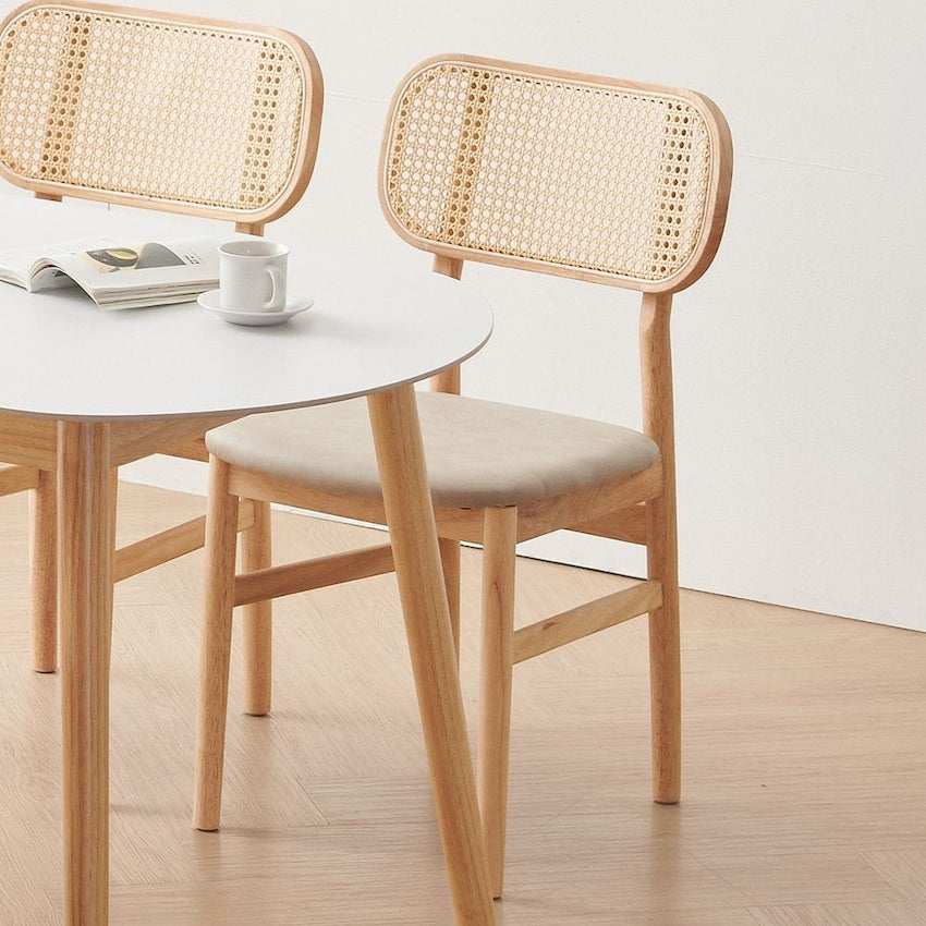 Rattan Back Dining Chair