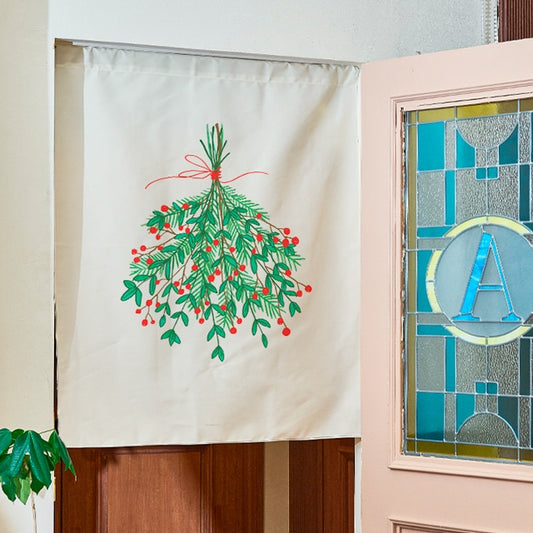 Christmas Bouquet Door Curtain