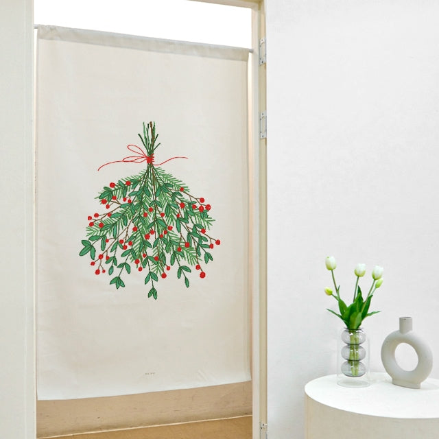 Christmas Bouquet Door Curtain