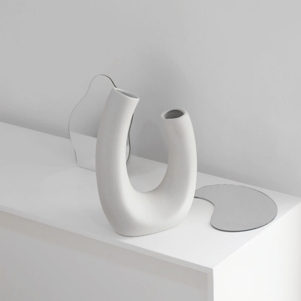 Curved Modern Ceramic Vase