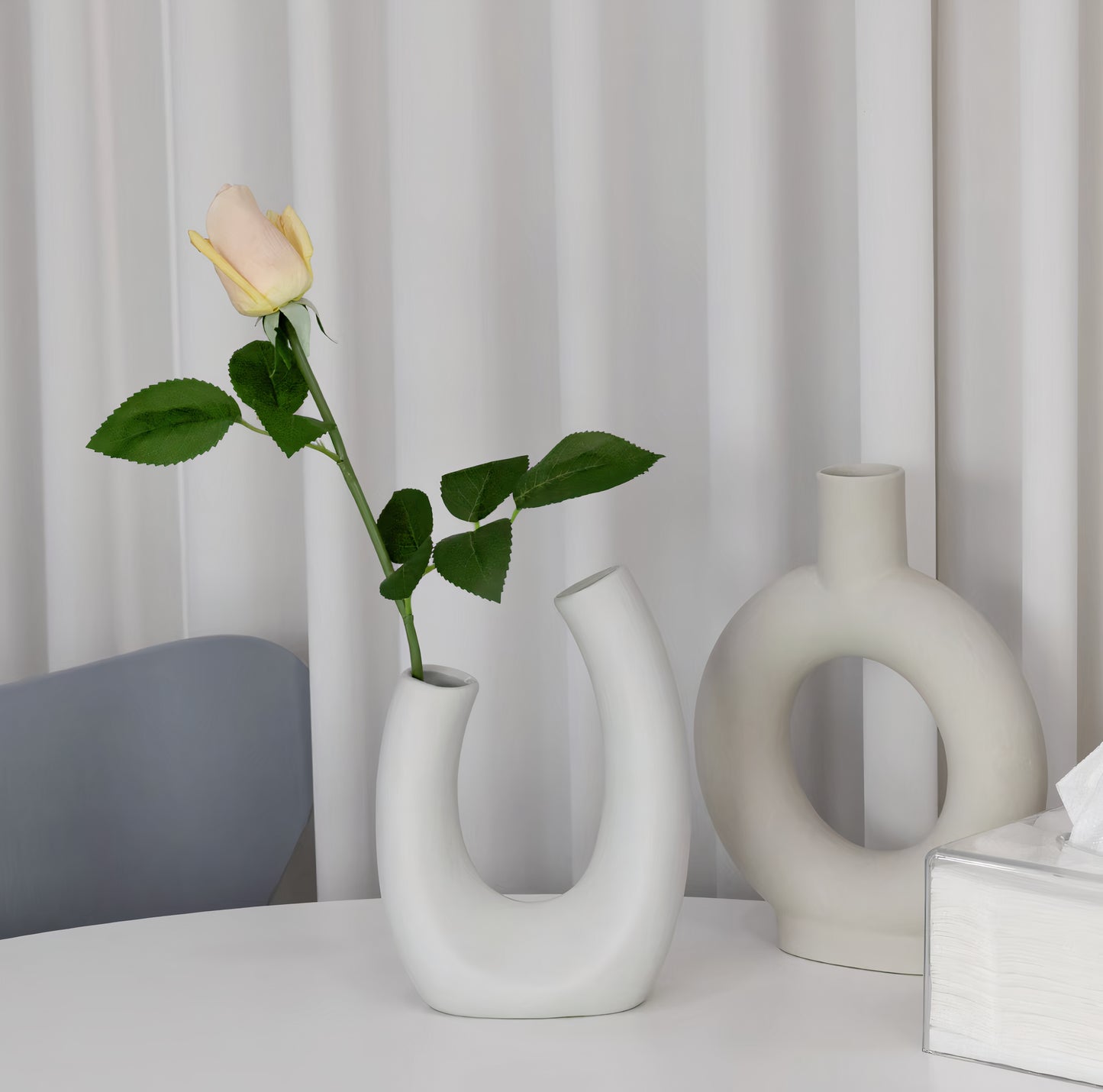 Curved Modern Ceramic Vase