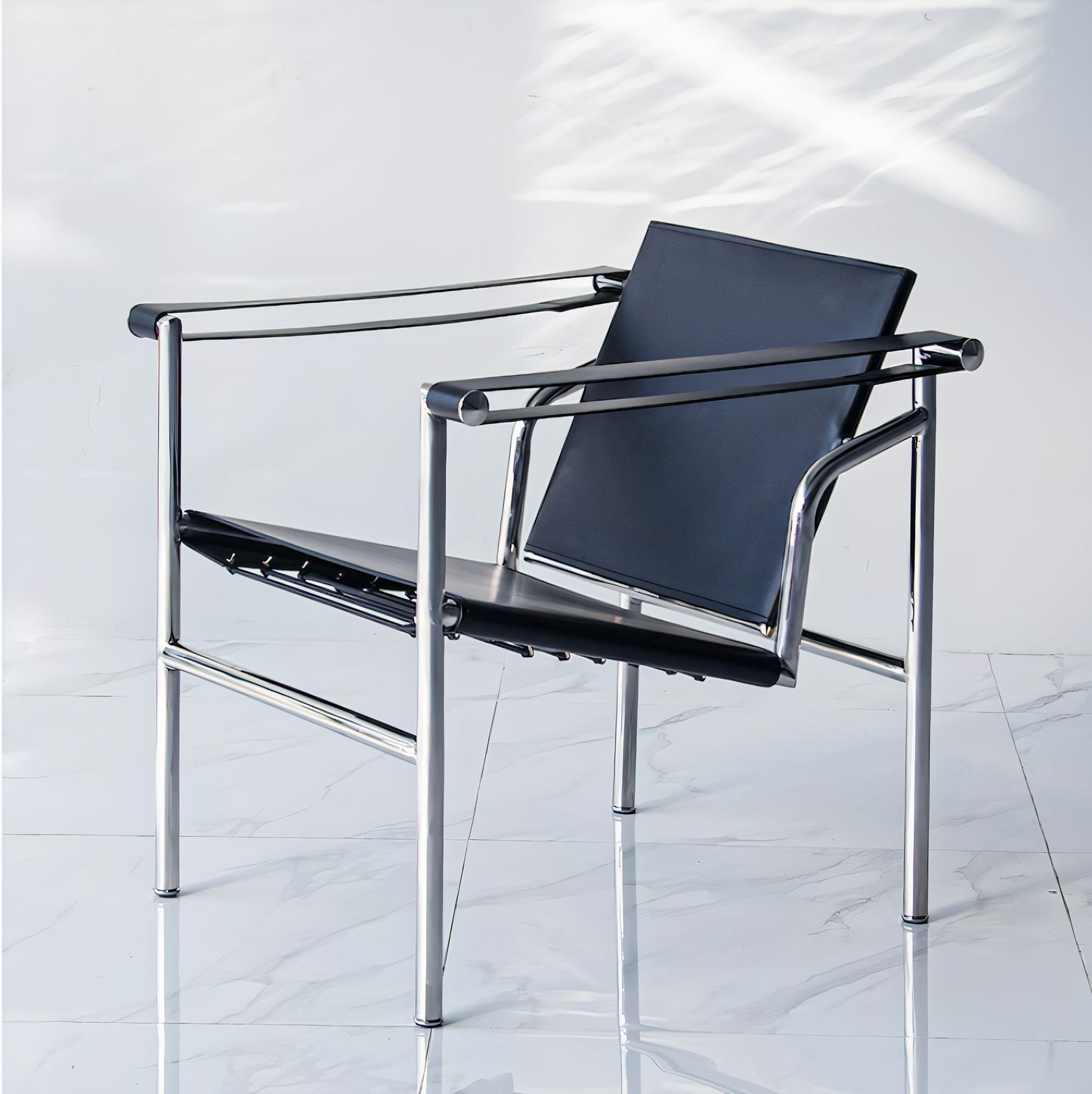 Mid-century Modern Steel Frame Armchair